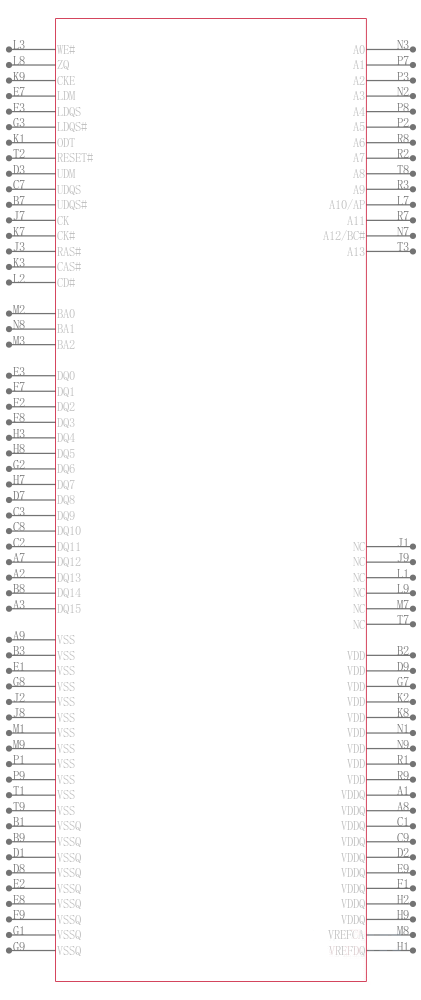 MT41K128M16JT-125 XIT引脚图