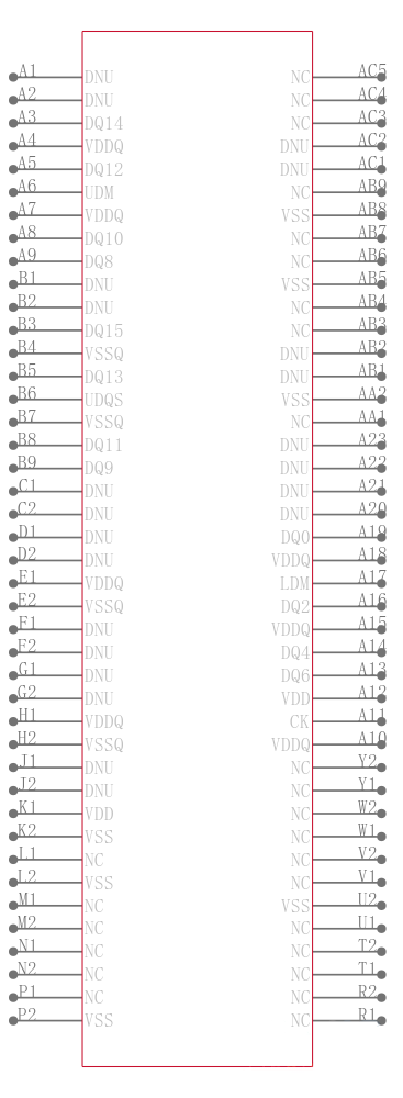 MT46H32M32LFJG-6 IT:A TR引脚图