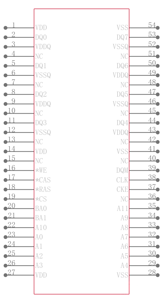 MT48LC16M8A2P-75:GTR引脚图
