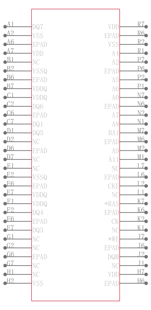 MT48LC32M8A2FB-75 L:D TR引脚图