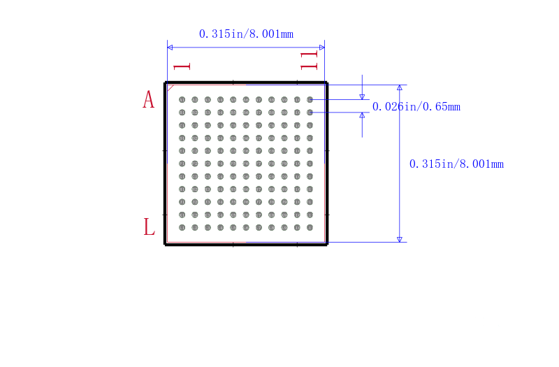 MK22FX512AVMC12封装图