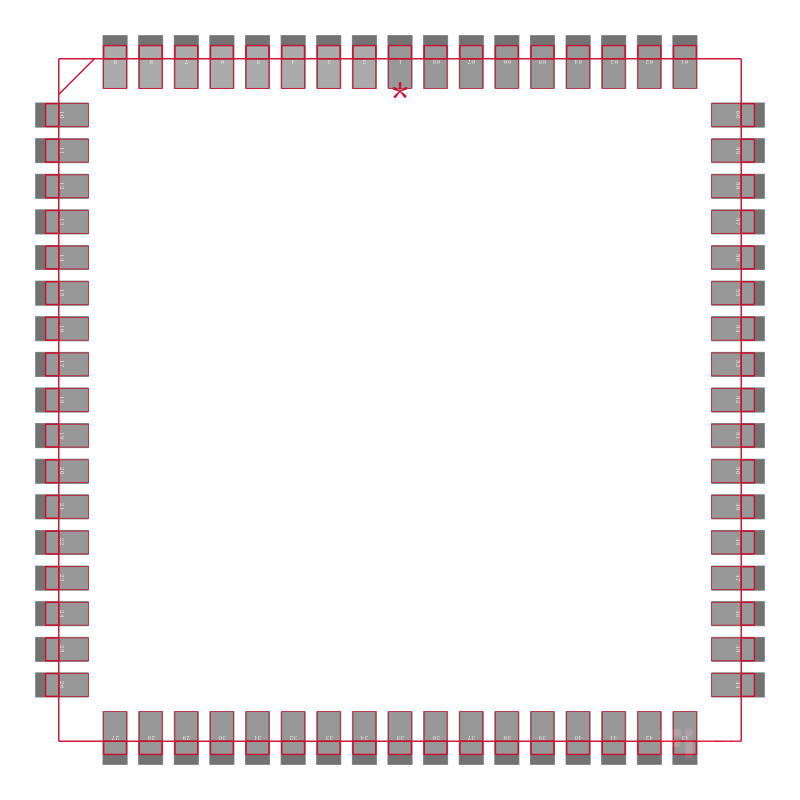 MSP430P325AIFN封装焊盘图