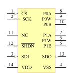 MCP4251-104E/P引脚图