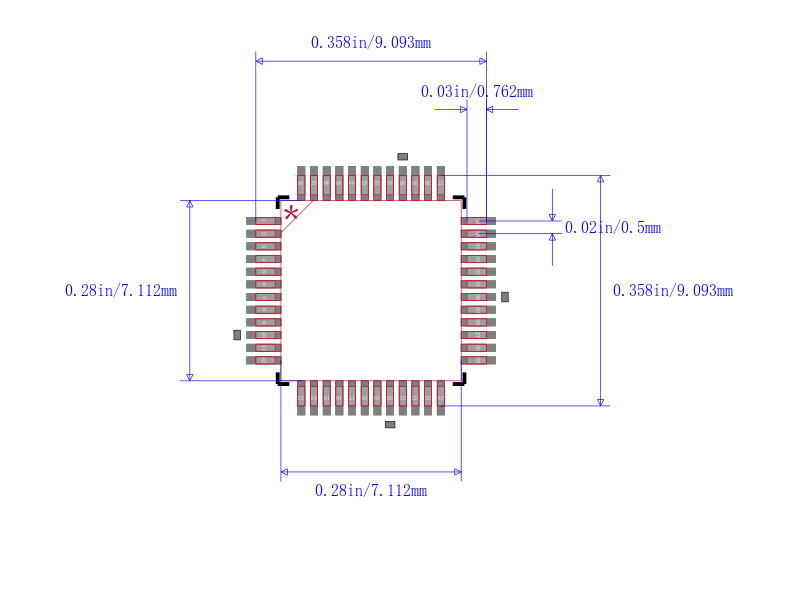 MAX14802CCM+T封装图