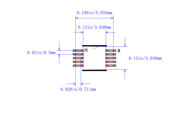 MAX4524EUB+封装图