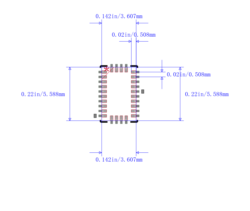 MAX4888BGTI+封装图