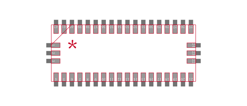 MAX14950CTO+T封装焊盘图