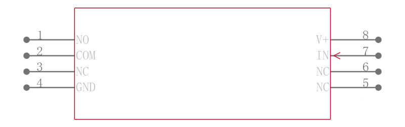 MAX4544ESA+T引脚图