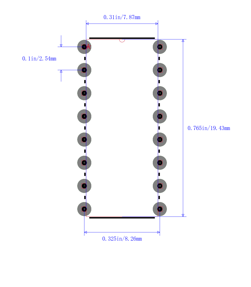 MAX3232EEPE+封装图