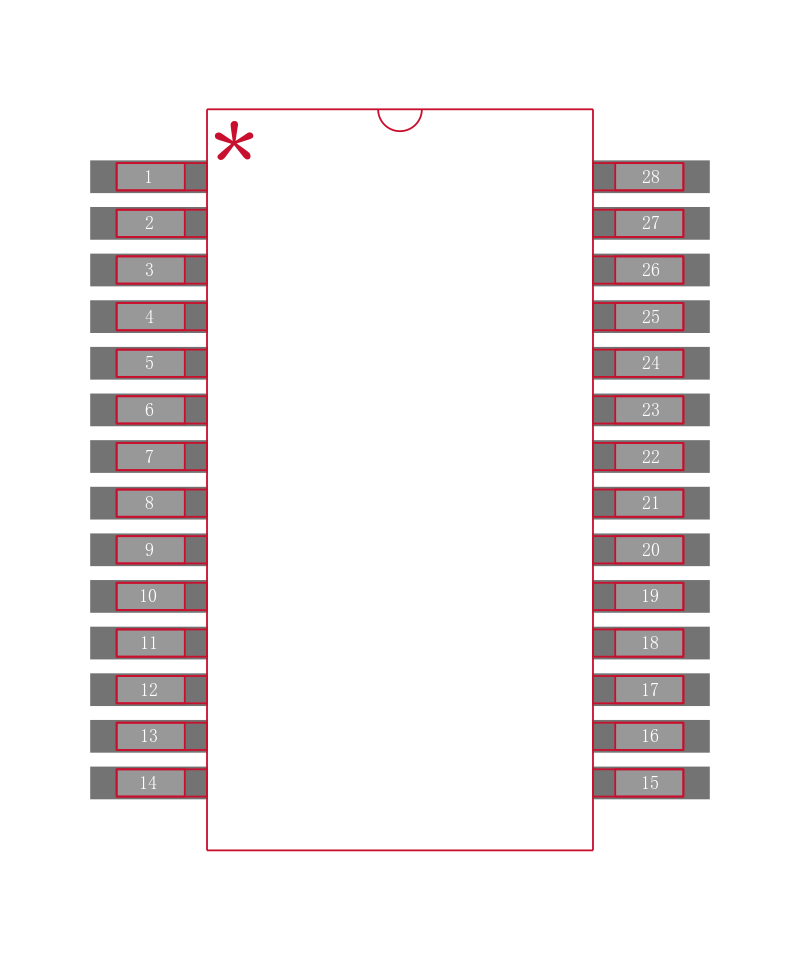 MAX3241EAI+T封装焊盘图