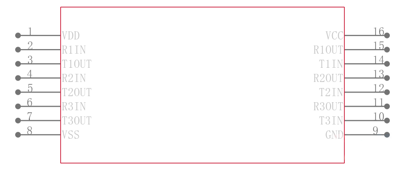 MAX1406EAE+引脚图