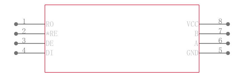MAX1487CSA+引脚图