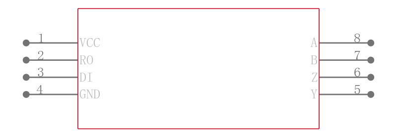 MAX3077EASA+引脚图