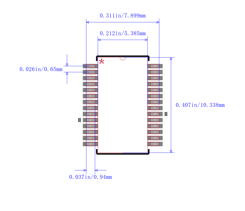 MAX128BCAI+封装图