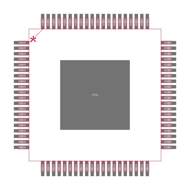 MAX105ECS+T封装焊盘图