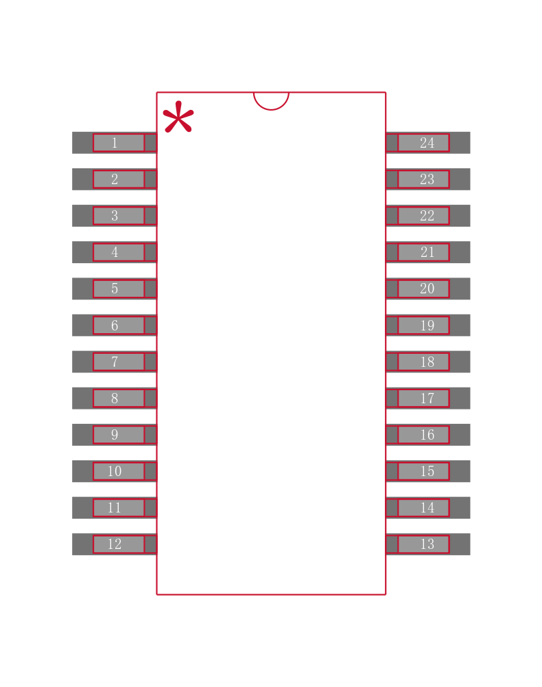 MAX11639EEE+封装焊盘图