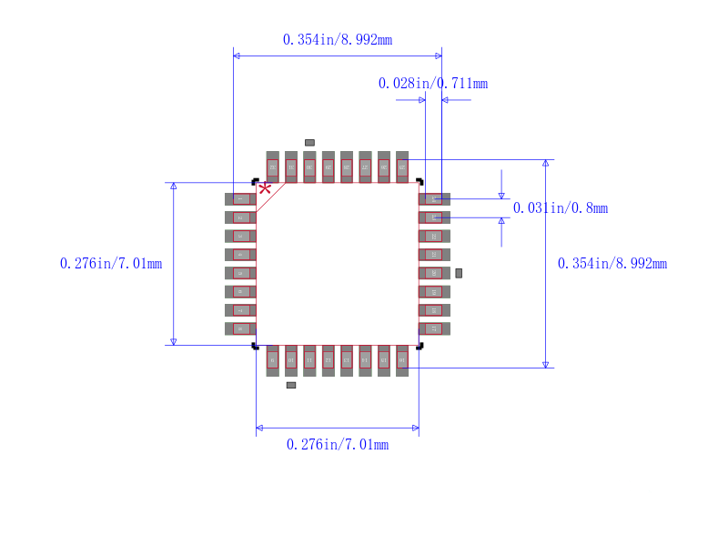 MKL05Z32VLC4封装图
