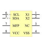 MCP7940M-I/MS引脚图