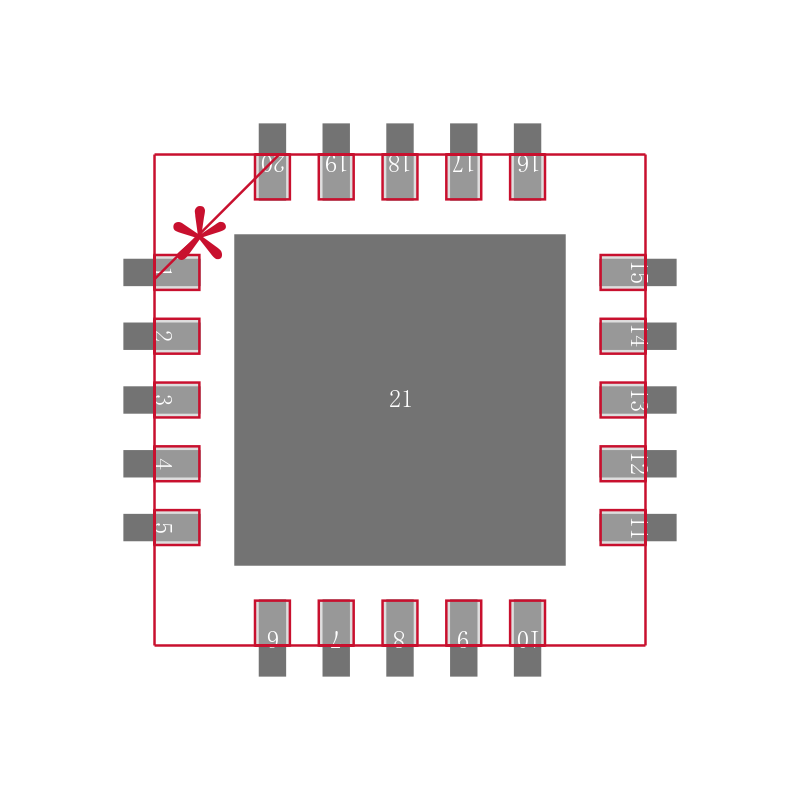 MCP45HV31-104E/MQ封装焊盘图