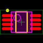 MCP6442-E/MS封装焊盘图