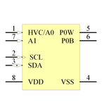 MCP4542-503E/MS引脚图