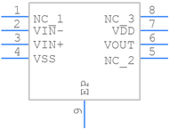 MCP6061T-E/MNY引脚图