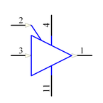 MCP6G04-E/ST引脚图