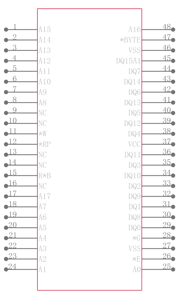 M29W400DT70N6E引脚图