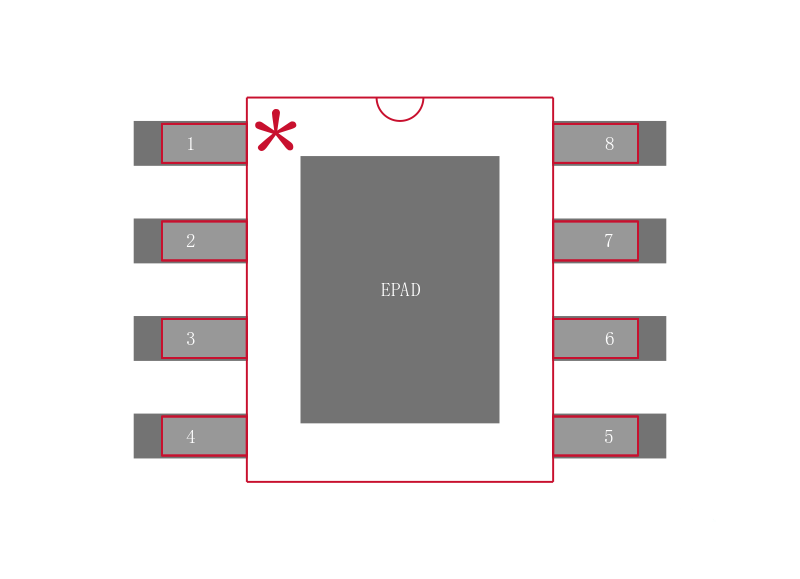 MP4462DN-LF-Z封装焊盘图