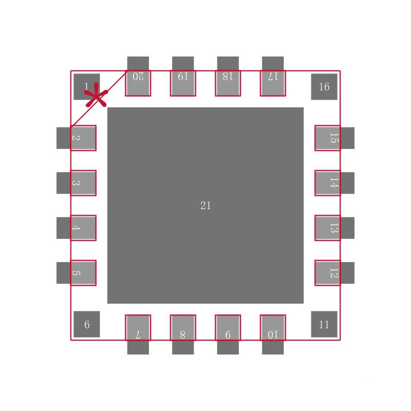 MC33981BHFK封装焊盘图