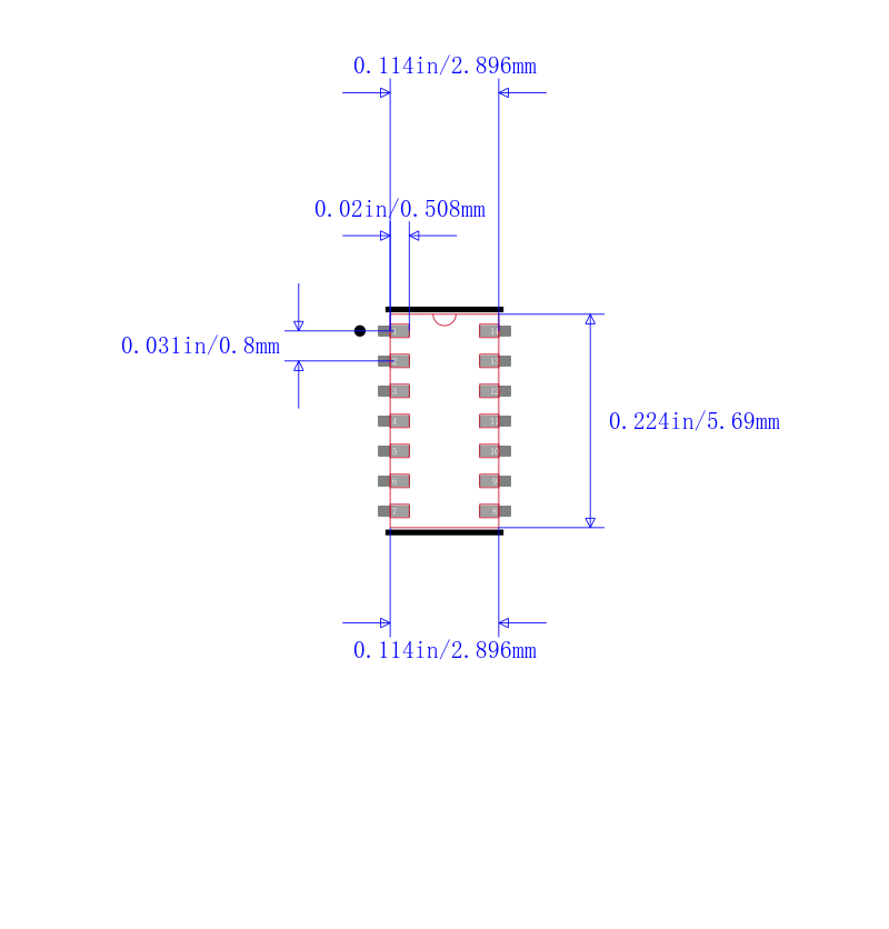 MAX30105EFD+封装图