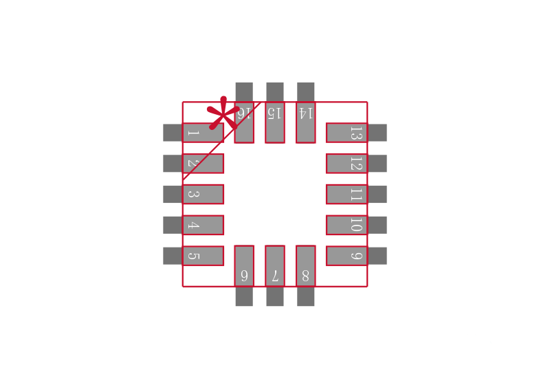 MMA6260Q封装焊盘图