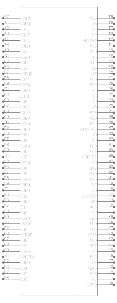 MT41J64M16JT-15E AAT:G TR引脚图