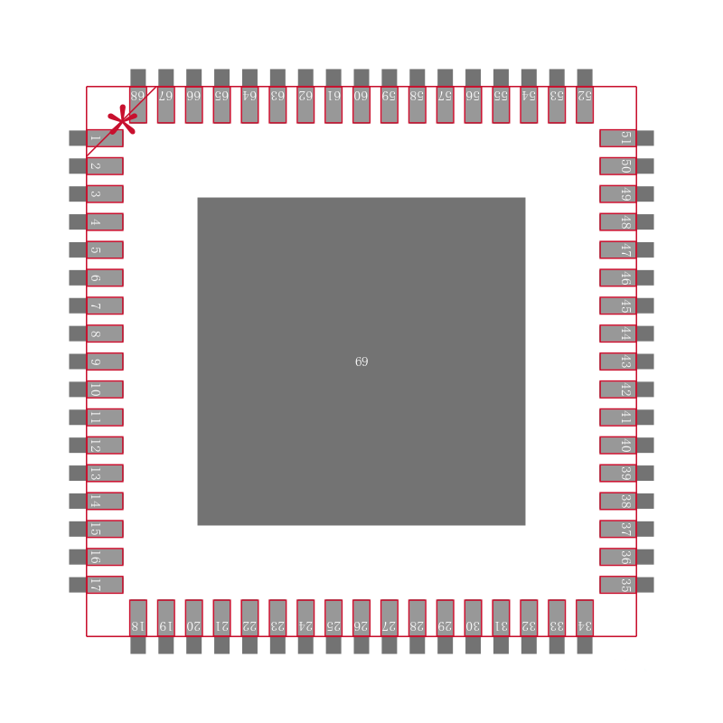 MAX1214NEGK+TD封装焊盘图