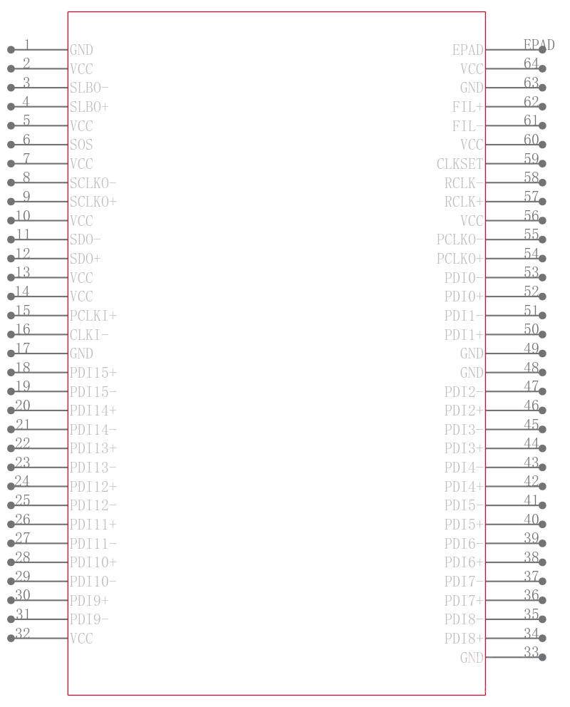 MAX3890ECB+引脚图