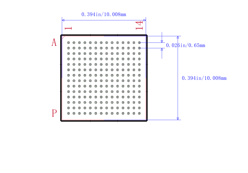 MIMXRT1052DVL6A封装图