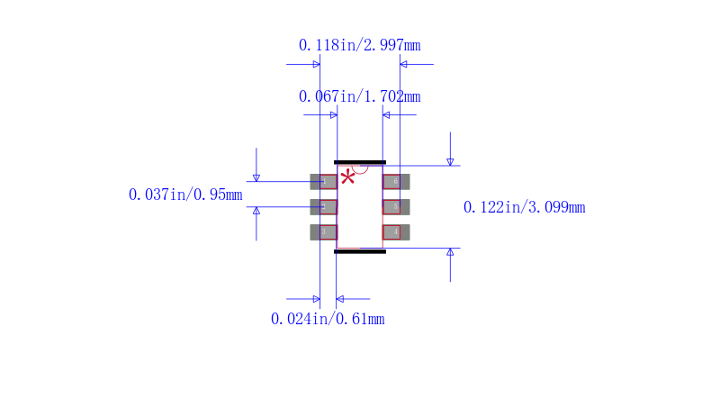 NUP4302MR6T1G封装图