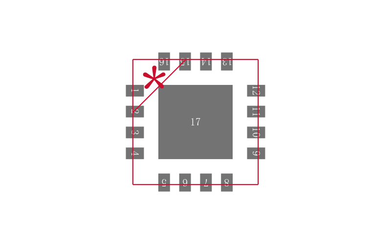 NB6N239SMNG封装焊盘图