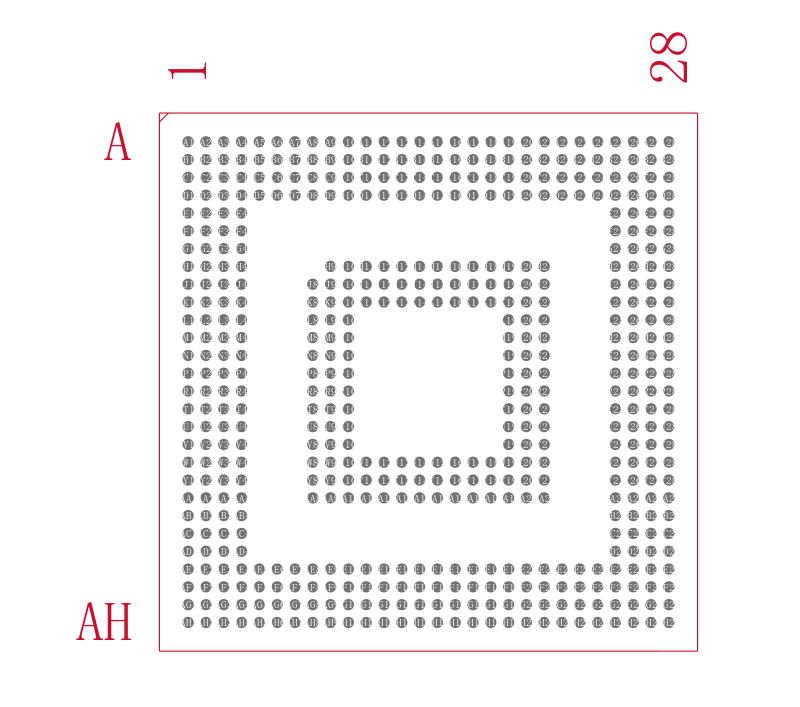 OMAP3503DCBBA封装焊盘图