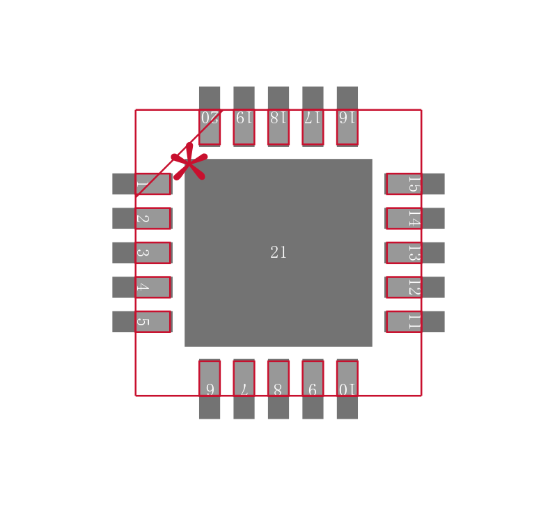 ONET8501VRGPRG4封装焊盘图