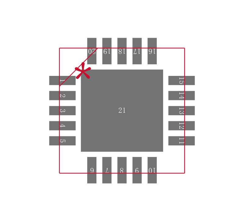 ONET8501VRGPT封装焊盘图