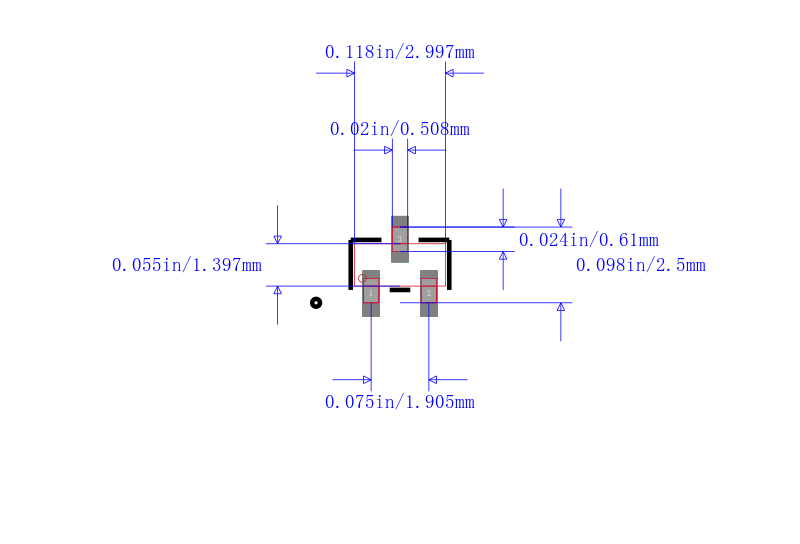 PESD15VL2BT封装图