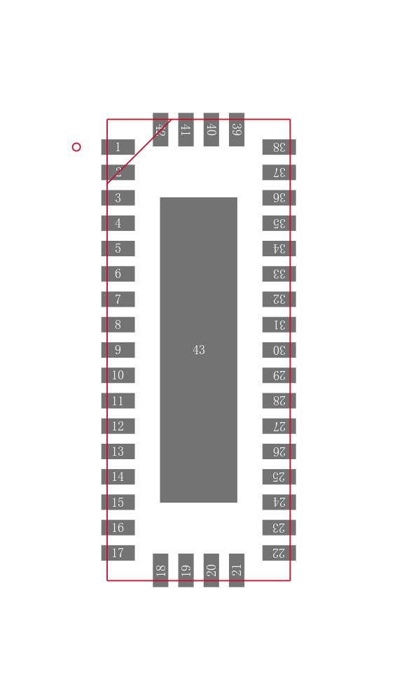 PI2PCIE2442ZHE封装焊盘图