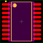 PIC16C711-04/SO封装焊盘图