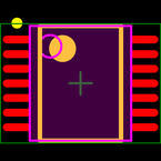 PIC16F1824-I/ST封装焊盘图