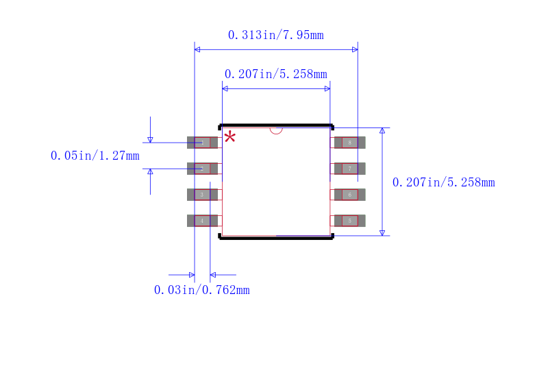 PIC12LC672-04I/SM封装图