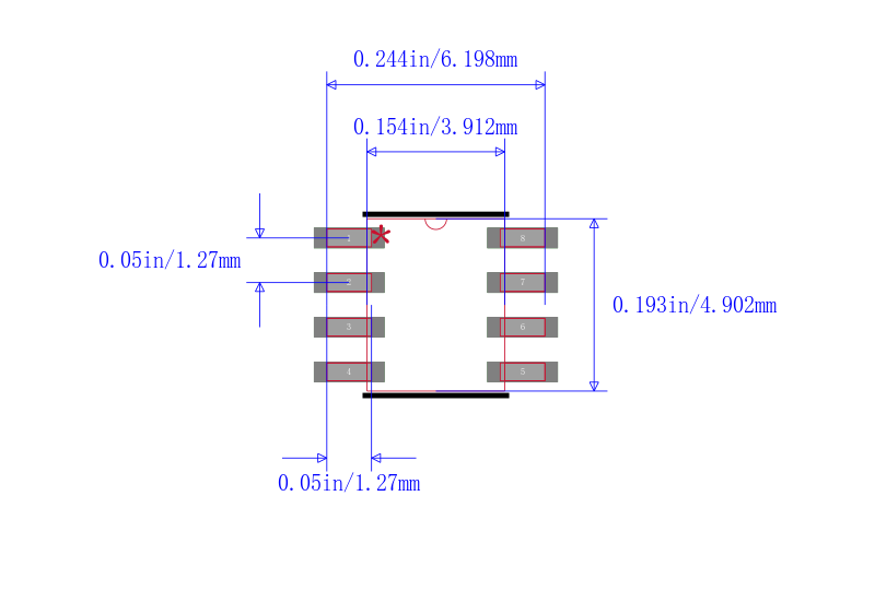 PIC12LF1572T-I/SN封装图