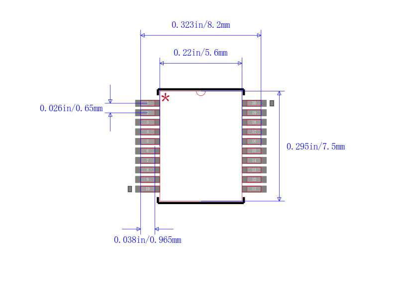 PIC16F721T-I/SS封装图