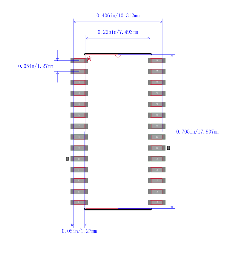 PIC16LF1512-E/SO封装图