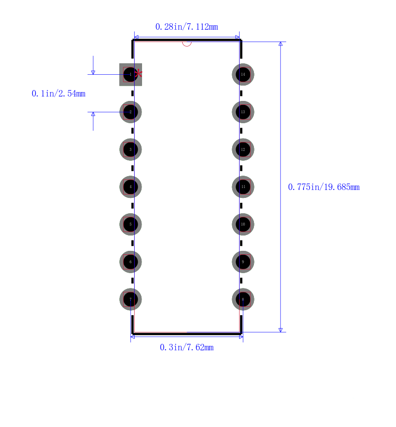 PIC16LF1703-E/P封装图